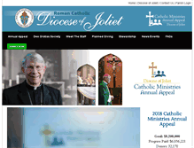 Tablet Screenshot of jolietdioceseappeal.org